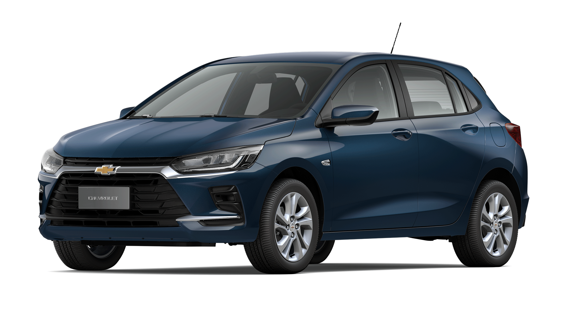 Chevrolet Onix LTZ Turbo azul some kinda blue lateral