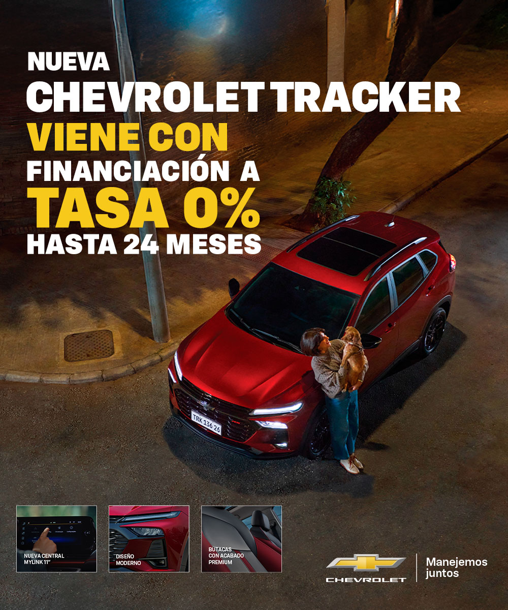 Chevrolet Tracker AT Promoción de financiamiento a tasa 0%